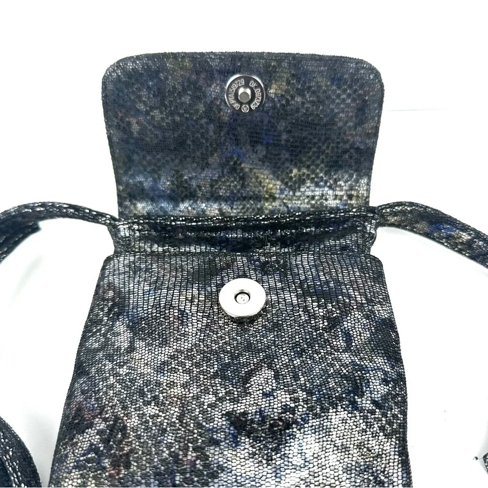 CoFi Penny Phone Crossbody Bag Genuine Leather Multicolor Boho Handbag Brand New